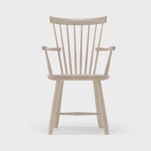 Stolab Lilla Åland stoel met armleuningen eikenhout Lichte matte lak