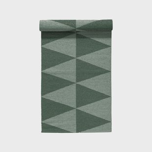 Scandi Living Rime kunststof vloerkleed groen 70x150cm