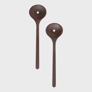 MUUBS Yami saladebestek 30 cm 2-pack Bruin