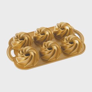 Nordic Ware Nordic Ware heritage bundtlette bakvorm goud 0,9 l