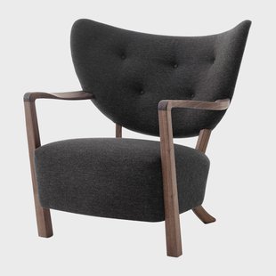 &Tradition Wulff Lounge Chair ATD2 fauteuil Geolied walnoot-Hallingdal