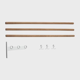 Essem Design Nostalgi extra onderdeel hoedenplank, schoenenrek Bamboe-wit