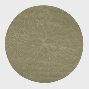 Kateha Birds nest handgeweven tapijt Ø 220 cm wintergroen