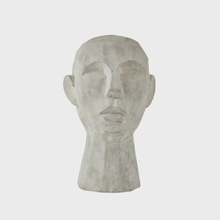 Villa Collection Head decoratie Grijs, groot