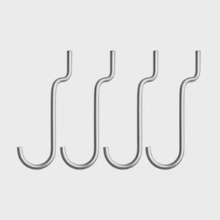 String String Outdoor Vrijstaande haak roestvrij staal, 4-pack
