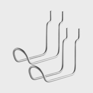 String String Outdoor Vrijstaande haak roestvrij staal, dubbel, 2-pack
