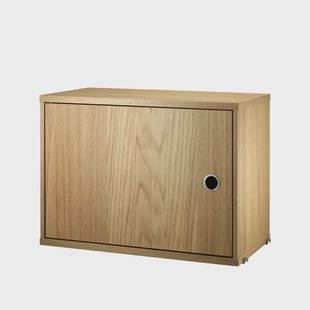 String String kast met deur eik, 58x30 cm
