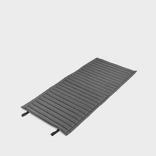 HAY Palissade Quilten kussen Anthracite, voor loungefauteuil laag