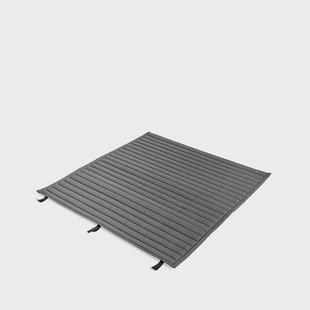 HAY Palissade Quilten kussen Anthracite, voor Dining bank