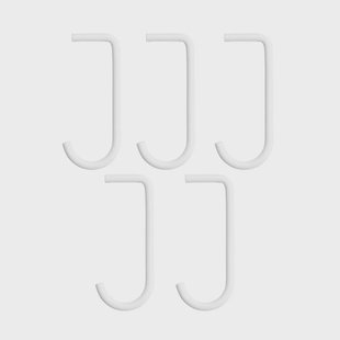 String String j-haak 5-pack Wit