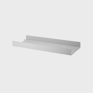 String String metalen plank grijs, 78x30 cm, hoge rand