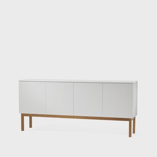 A2 Beam sideboard witte lak, onderstel van geolied eikenhout