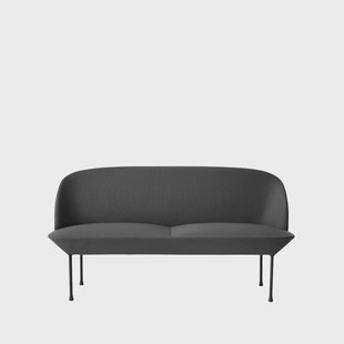 Muuto Oslo bank 2-zits Steelcut 180-Dark grey