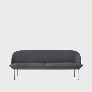 Muuto Oslo bank 3-zits Steelcut 180-Dark grey