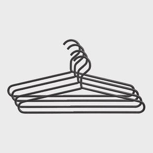 SMD Design Alfred kledinghanger antraciet, 4-pack