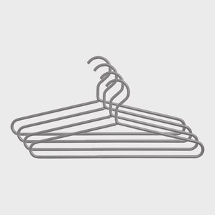 SMD Design Alfred kledinghanger lichtgrijs, 4-pack SMD Design Alfred kledinghanger lichtgrijs, 4-pack