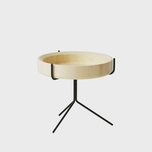 Swedese Drum tafel gelakt-h.36cm-zwart onderstel Swedese Drum tafel gelakt-h.36cm-zwart onderstel