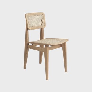 GUBI C-Chair stoel oak oiled, rotan