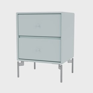 Montana Drift nachtkastje flint 148, verchroomde poten cm