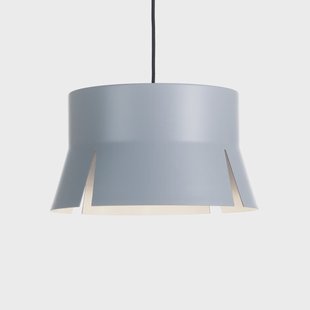 Bsweden Split 40 hanglamp grijs mat, zwart textielsnoer