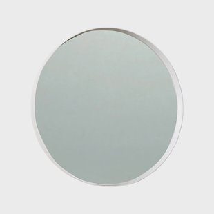 Scherlin Spiegel 9 wit, Ø80 cm