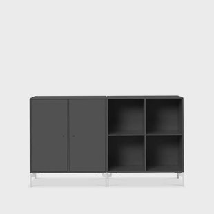 Montana Pair sideboard anthracite 04, witgelakte poten