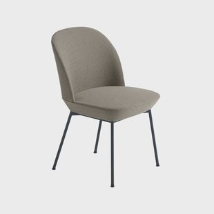 Muuto Oslo stoel bekleed met stof Ocean 52-Anthracite black