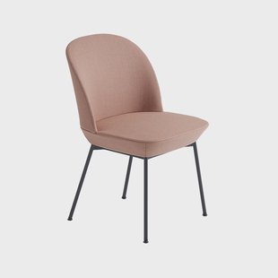 Muuto Oslo stoel bekleed met stof Twill weave 530-Anthracite