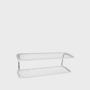 Essem Design Classic 650 schoenenrek wit/chroom, 2 niveaus, 100 cm