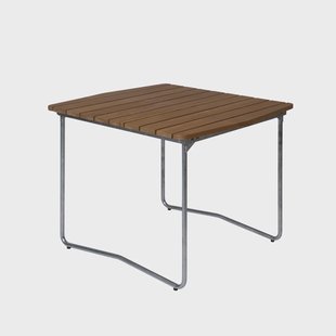 Grythyttan Stålmöbler B31 eettafel Teak-verzinkt frame