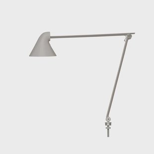 Louis Poulsen NJP bureaulamp Lichtgrijs, pin, 3000k