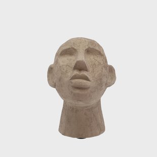 Villa Collection Head decoratie Grijsbruin, medium Villa Collection Head decoratie Grijsbruin, medium