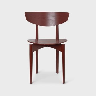 Ferm Living Herman Stoel red brown, roodbruine essenhouten poten