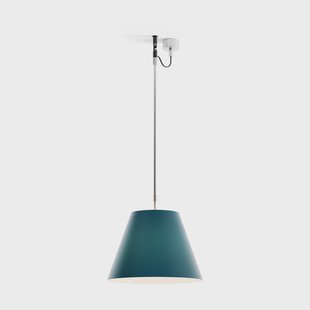 Luceplan Costanza D13 s hanglamp petroleum blue