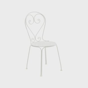 Byarums bruk Classic No.1 stoel Wit, plaatstaal zitting