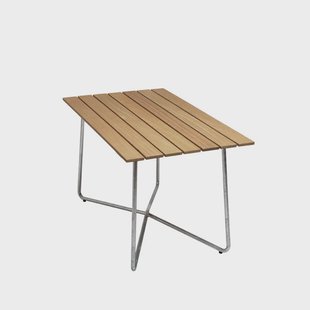 Grythyttan Stålmöbler B25A tafel Eiken olie-verzinkt frame