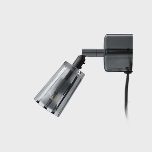 Bsweden Manhattan 8 muurlamp transparant glas, matte verticale strepen