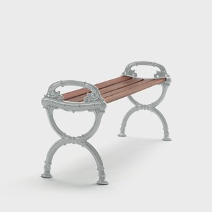 Byarums bruk Byarum bank Mahonie, ruw aluminium frame