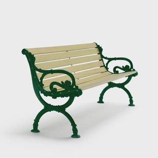 Byarums bruk Byarum bank Sparrenhout geïmpregneerd, groen frame, 155 cm