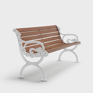 Byarums bruk Byarum bank Mahonie, wit frame, 155 cm