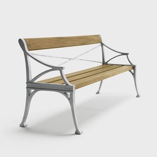 Byarums bruk Lessebo bank Eiken olie, ruw aluminium frame