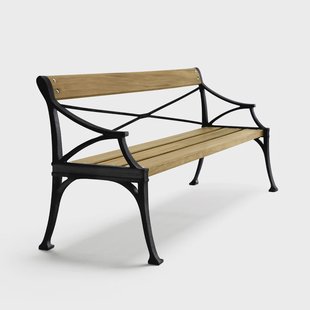 Byarums bruk Lessebo bank Eiken olie, zwart frame