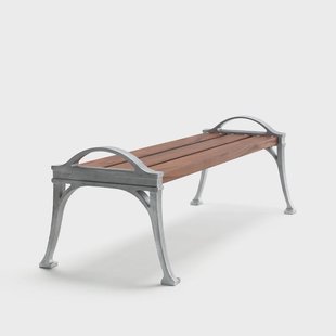 Byarums bruk Lessebo bank Mahonie, ruw aluminium frame