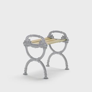 Byarums bruk Byarum kruk Sparrenhout geïmpregneerd, onbewerkt aluminium frame