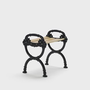 Byarums bruk Byarum kruk Sparrenhout geïmpregneerd, zwart frame