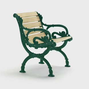 Byarums bruk Byarum tuinstoel Sparrenhout geïmpregneerd, groen frame