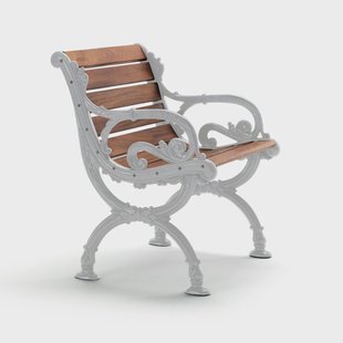 Byarums bruk Byarum tuinstoel Mahonie, onbewerkt aluminium frame