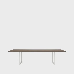 Muuto 70/70 eettafel 295x108 cm Solid smoked oak-White