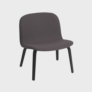 Muuto Visu loungefauteuil bekleed stoel Twill weave 160-Black