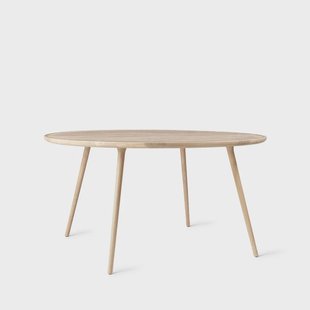 Mater Accent eettafel rond eikenhout witgepigmenteerde matte lak, ø140 cm